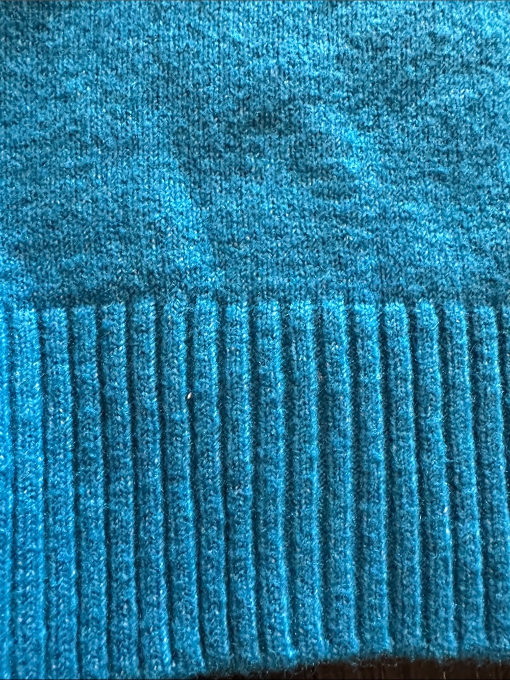 ZARA Vibrant Teal Turquoise Crewneck Knit Sweater 1105 - Picture 4 of 4